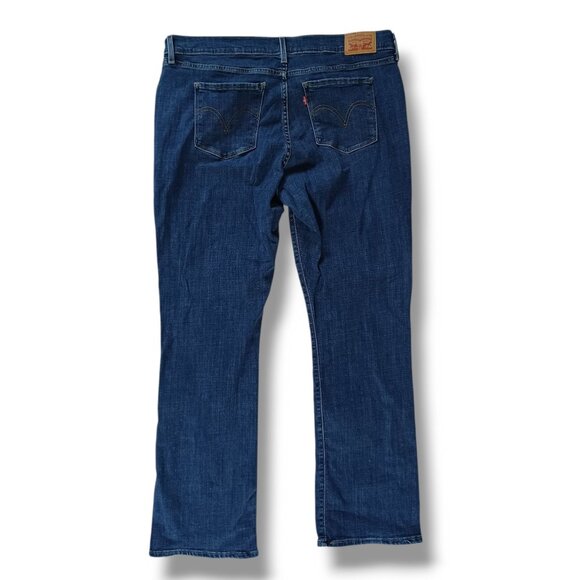 Levi's Womens Jeans Classic Bootcut Dark Wash Highrise Stretch Denim Size 18 - Picture 2 of 13